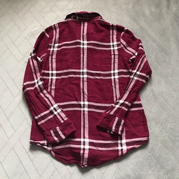 Justice Maroon Plaid Shirt - Picture 2 of 4